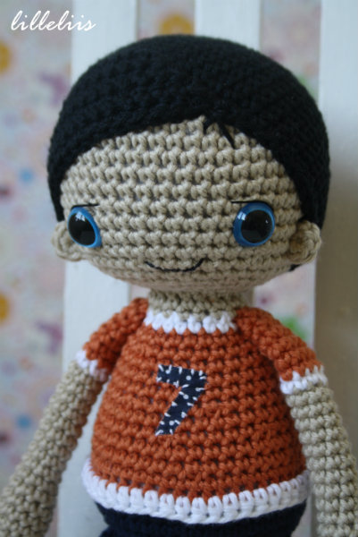 amigurumi boy doll