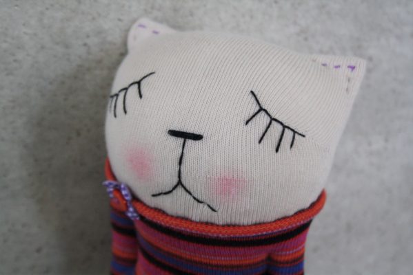 handmade sock cat