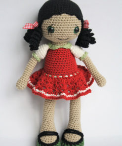 heegeldatud amigurumi nukk