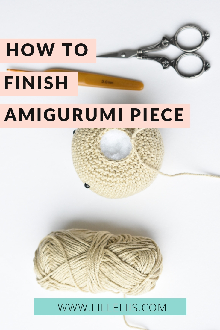 how to finish amigurumi piece