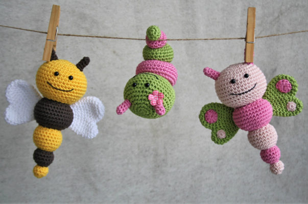 amigurumi bug rattles pattern