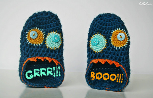 Crochet monster slippers deals