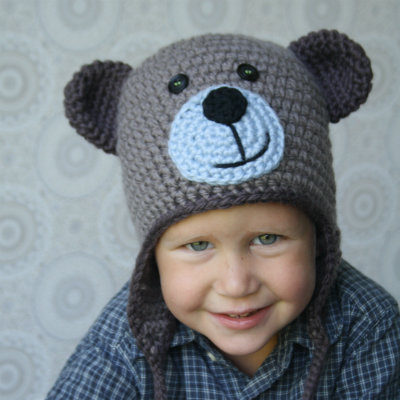 free crochet pattern bear hat