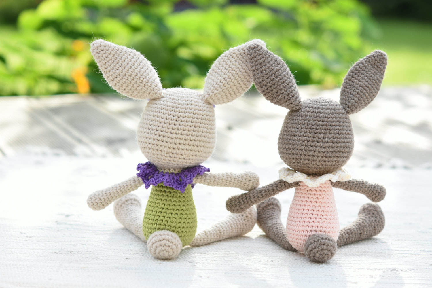 lace collar bunny amigurumi pattern