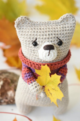 amigurumi lazybones bear