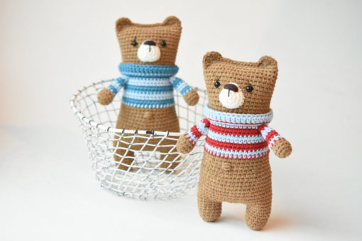 lazybones bear amigurumi pattern