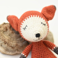 handmade amigurumi fox