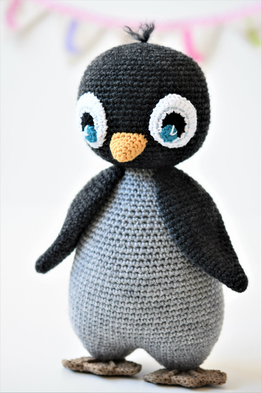 Penguin amigurumi pattern Pompom hat penguin lilleliis