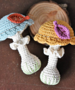 amigurumi mushroom rattle pattern