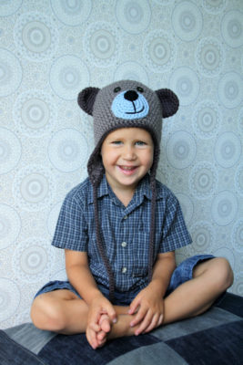 crochet pattern teddy bear hat