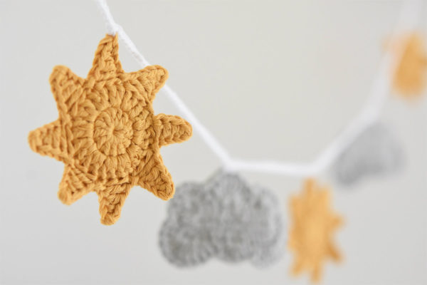 crochet motif ornament