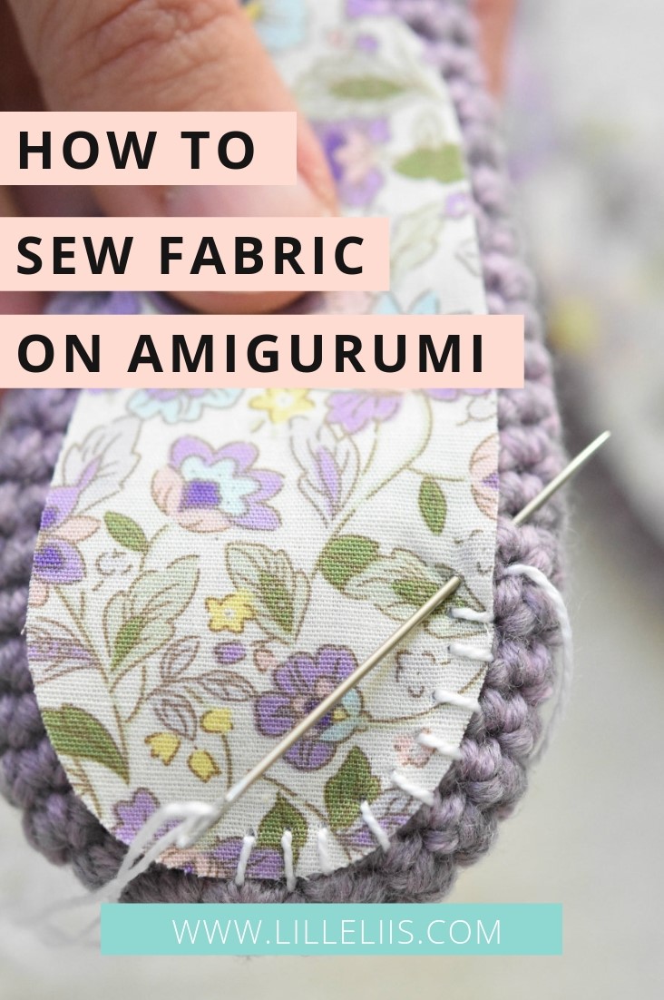 how to sew fabric on amigurumi