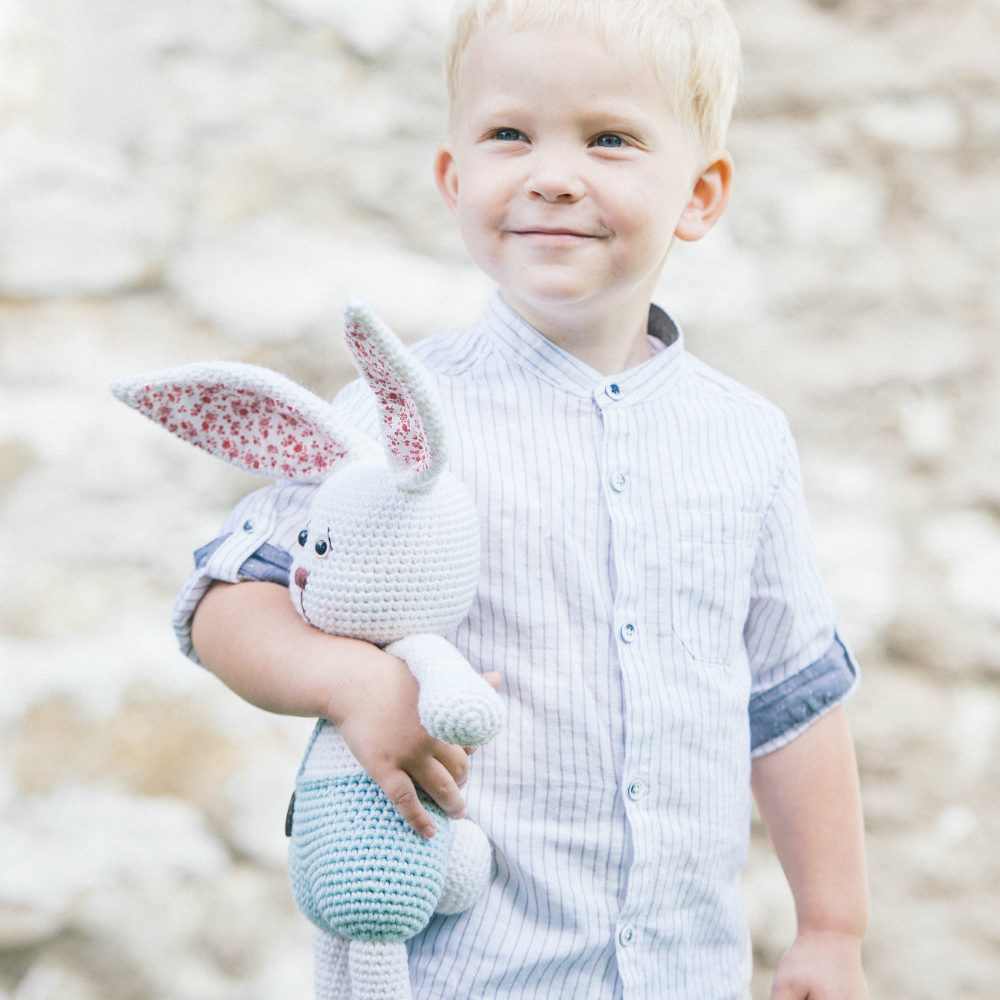 Klaus the Bashful Bunny from the book Cuddly Amigurumi Toys