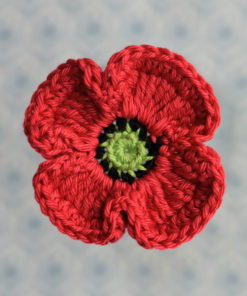 crochet poppy flower