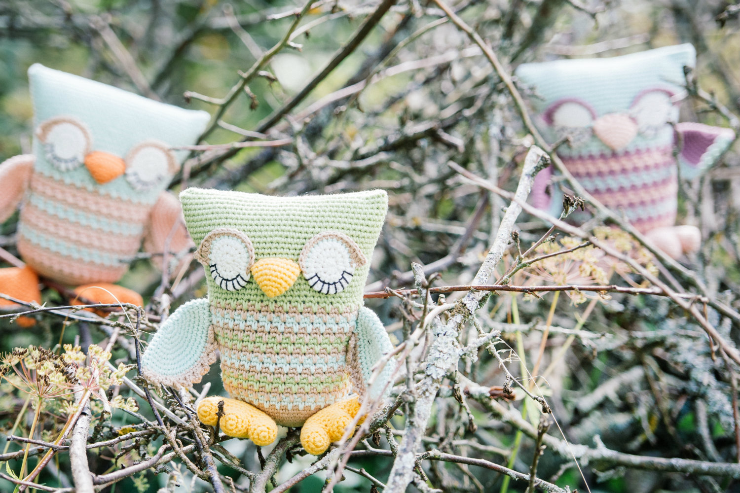 crochet owl from the book Cuddly Amigurumi Toys