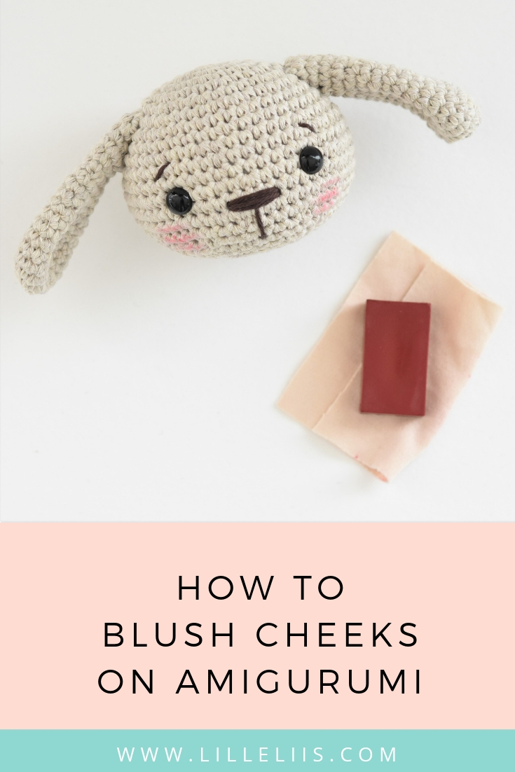 how to blush cheeks on amigurumi