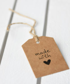 Kraft paper product tags