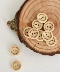 handmade with love buttons