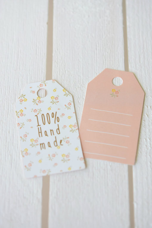 Mustriline tootesilt "100% handmade" 10 tk