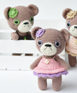 amigurumi cupcake dress teddy girl
