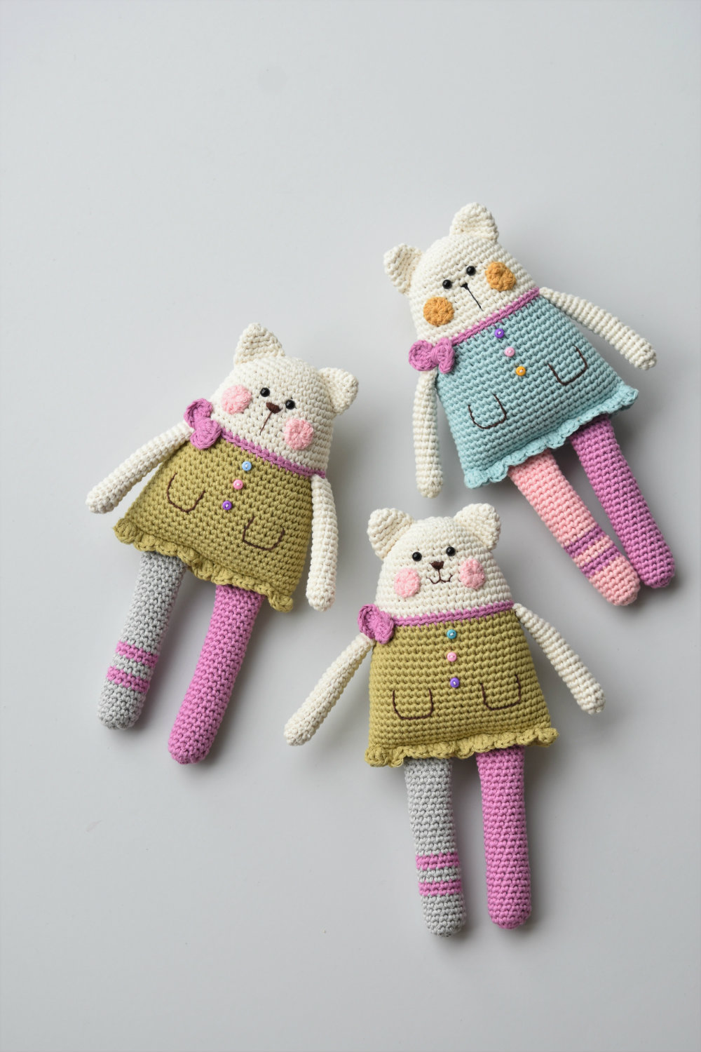 rag doll cat amigurumi pattern