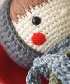 punane käsitöövilt nuku põskedeks