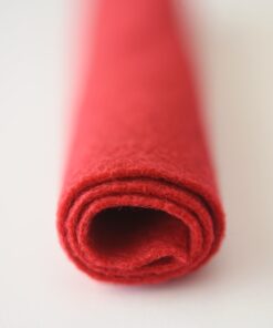 Red felt fabric