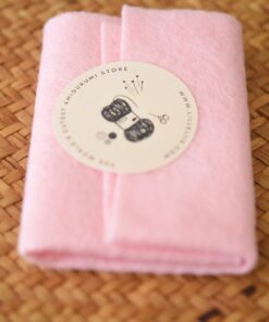 Pink felt doll cheeks