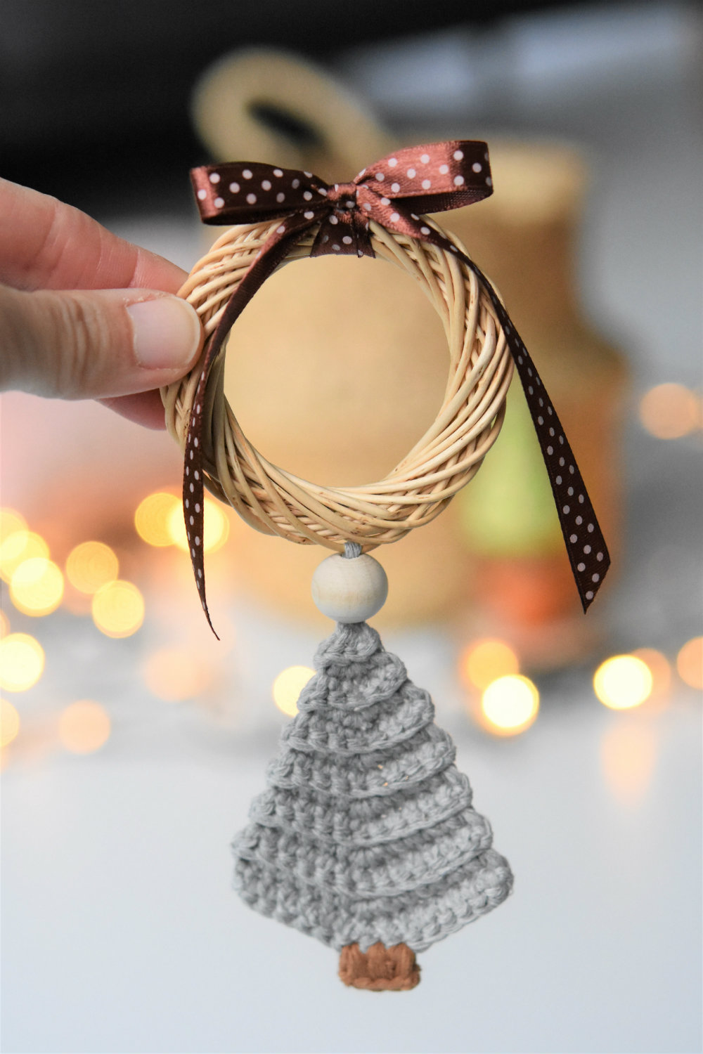 crochet tree ornament