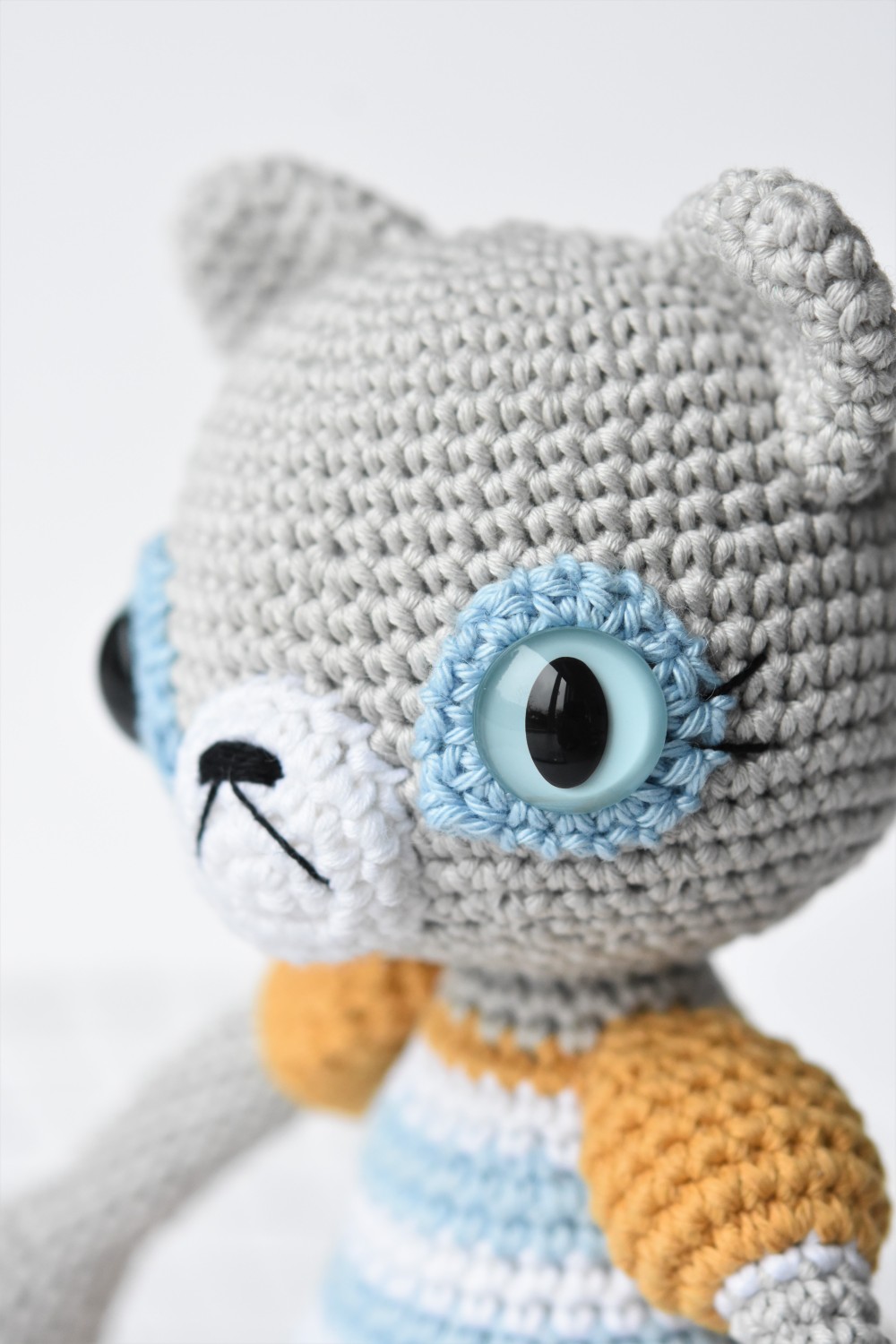 amigurumi kass nägu