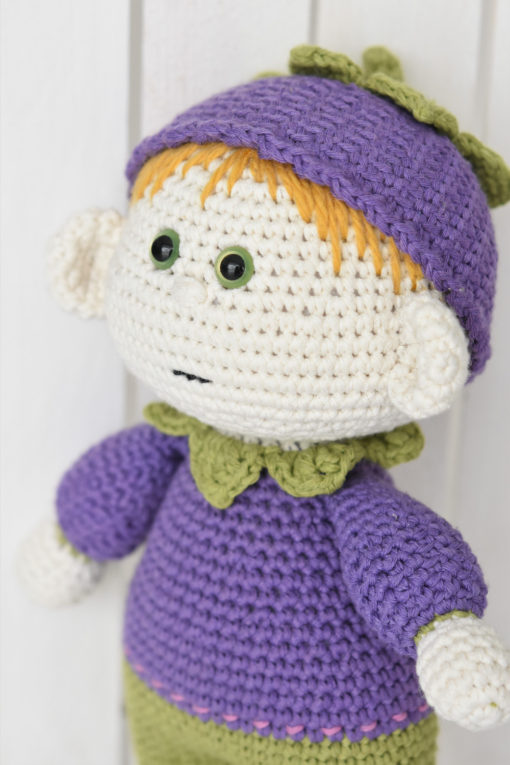 crochet doll blueberry outfit