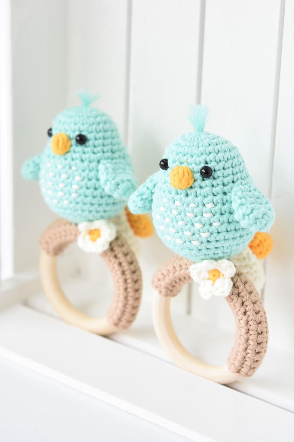 amigurumi pattern bird rattle