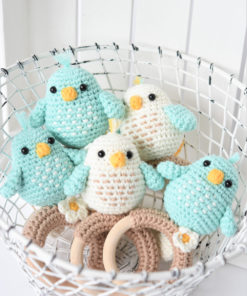 crochet bird rattles for babies