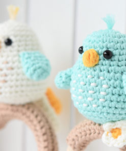 bird rattles in two color versions