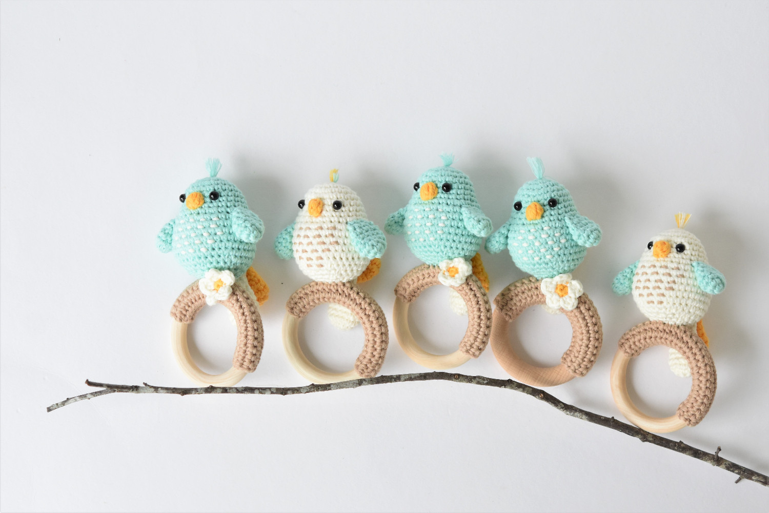 amigurumi pattern bird rattle