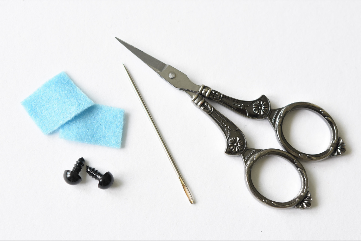 adding felt patches to safety eyes