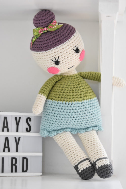 crochet doll dress ad shoes