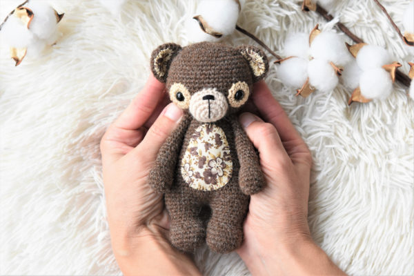 treasure the teddy crochet bear
