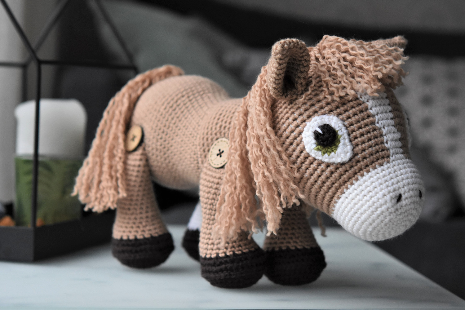 amigurumi crochet pony toy