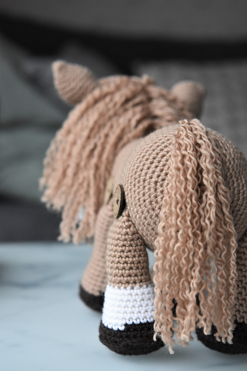 amigurumi pony tail