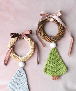 crochet christmas tree ornament pattern