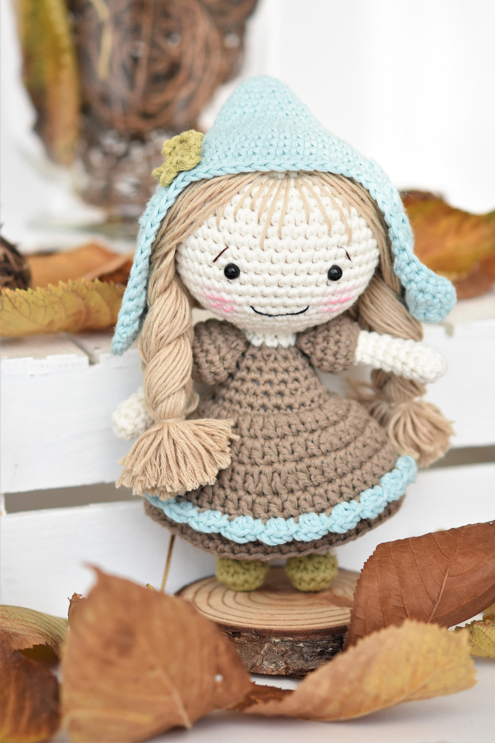 thumbelina inspired crochet doll