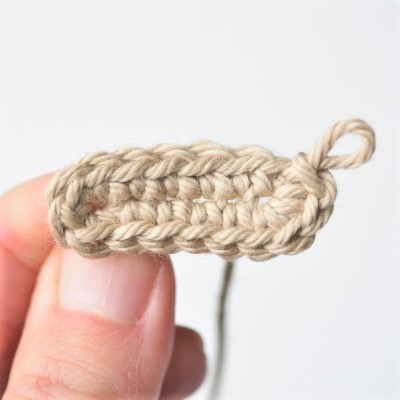 crochet around the chain