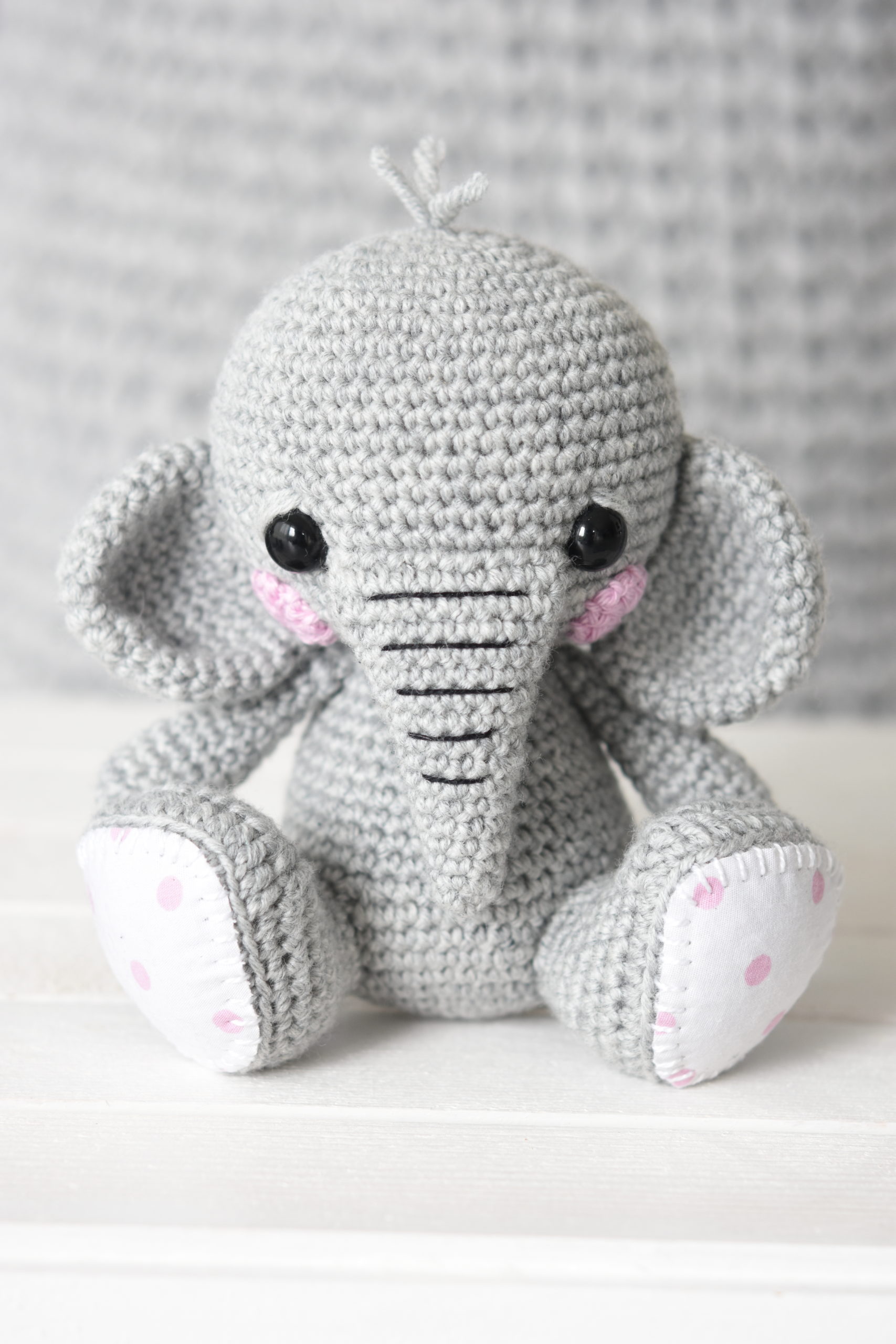 crochet baby elephant