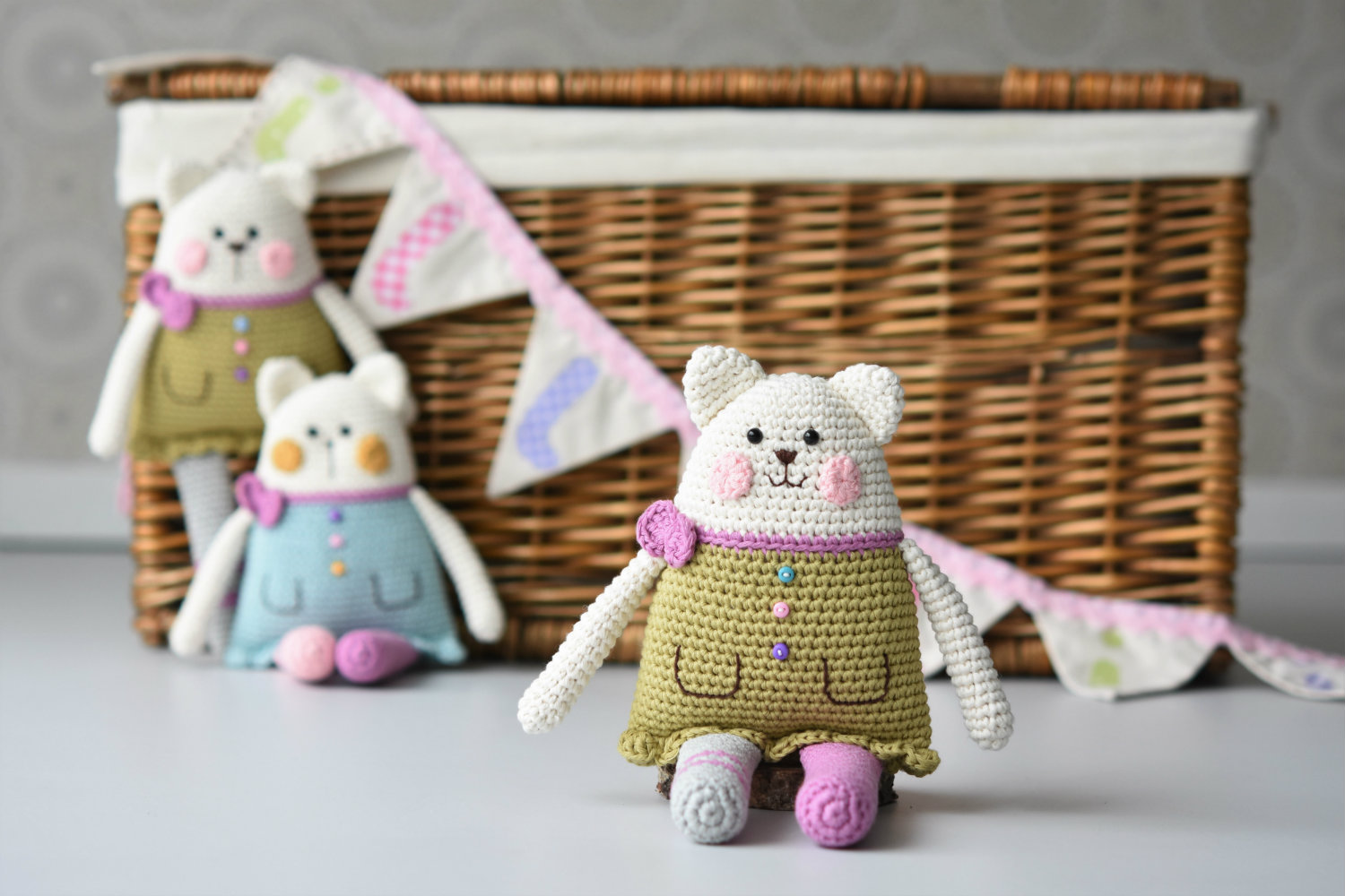 rag doll cat amigurumi pattern