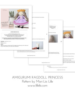 amigurumi pattern ragdoll princess