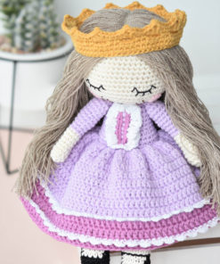 heegeldatud printsess kaltsunukk muster