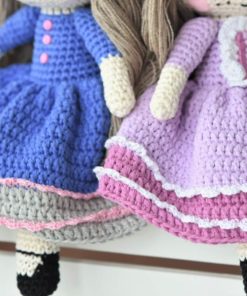 heegeldatud printsess kaltsunukk muster