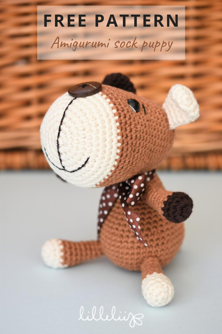 amigurumi sock puppy free pattern