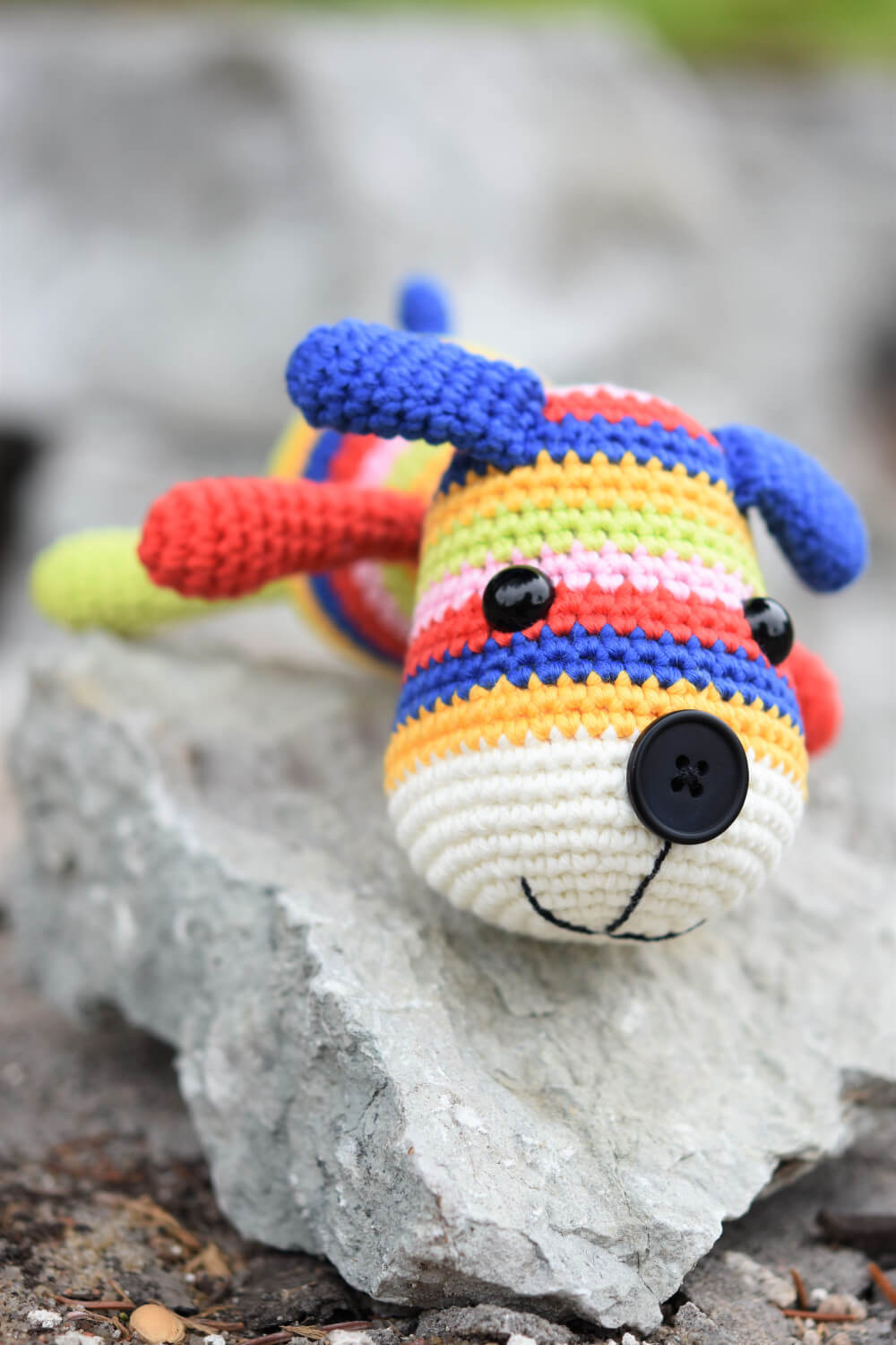 amigurumi muster triibuline sokikoer